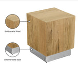 Acacia Silver End Table - Ella Furniture