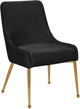 Ace Black Velvet Dining Chair - Ella Furniture