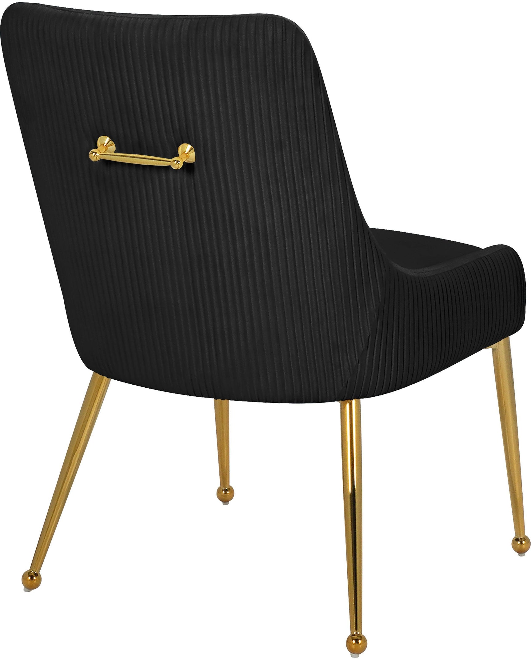 Ace Black Velvet Dining Chair - Ella Furniture