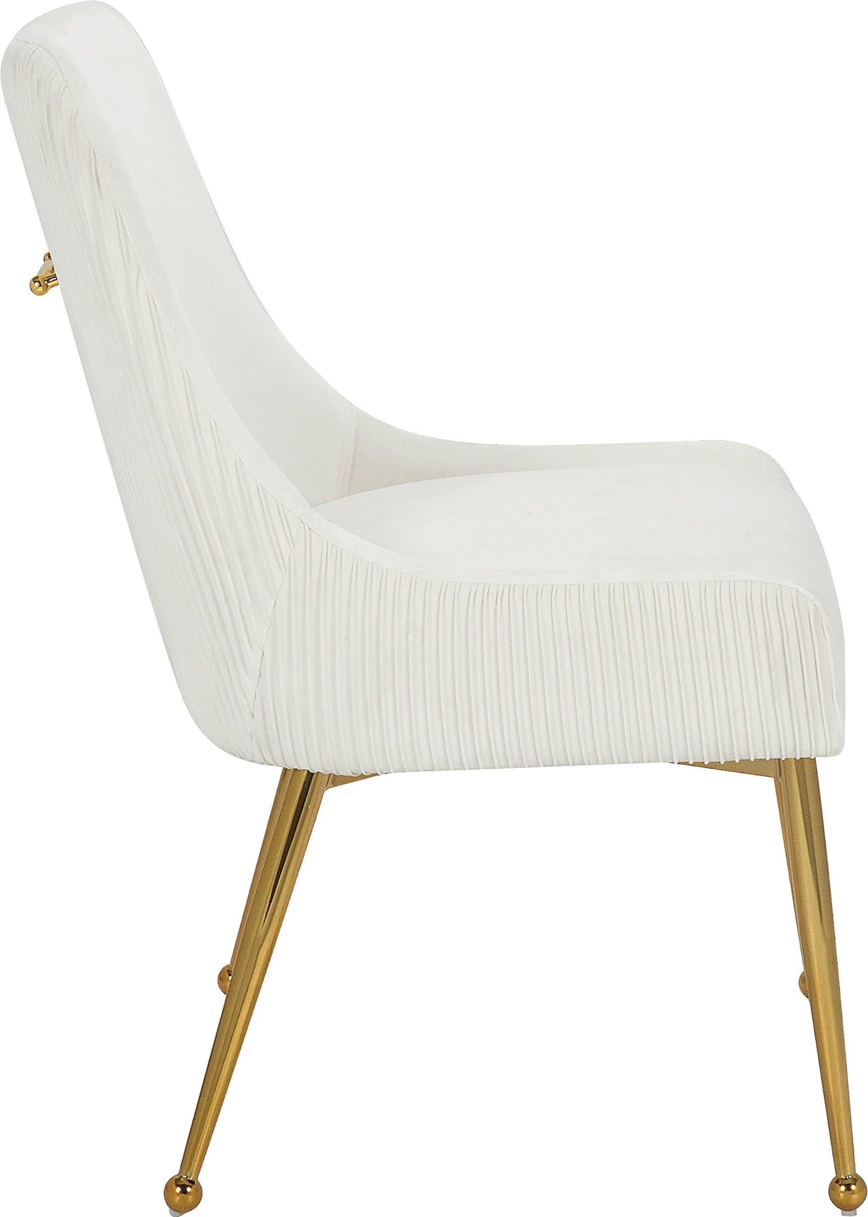 Ace Cream Velvet Dining Chair Collection - Ella Furniture
