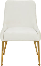 Ace Cream Velvet Dining Chair Collection - Ella Furniture