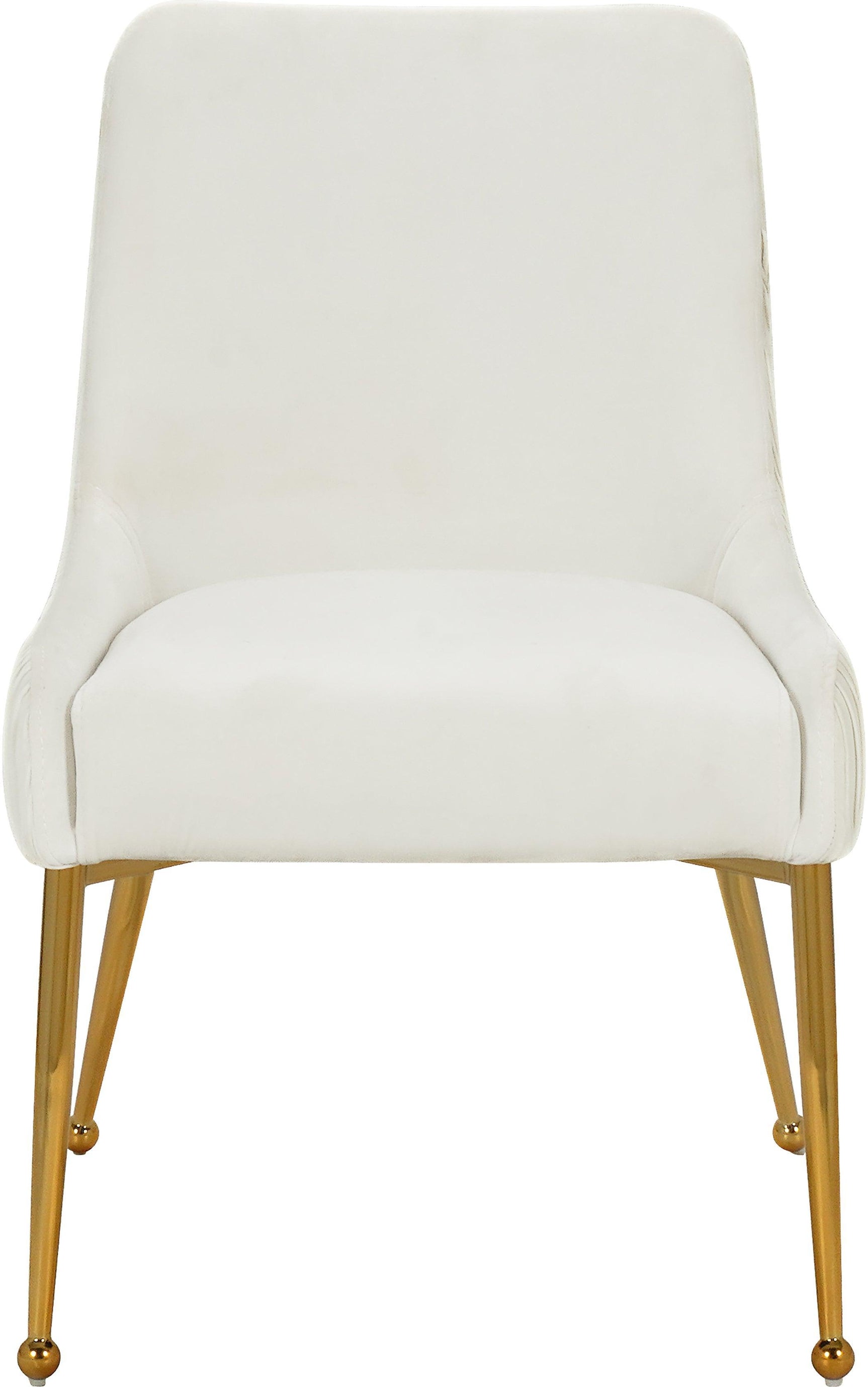 Ace Cream Velvet Dining Chair Collection - Ella Furniture