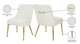 Ace Cream Velvet Dining Chair - Ella Furniture