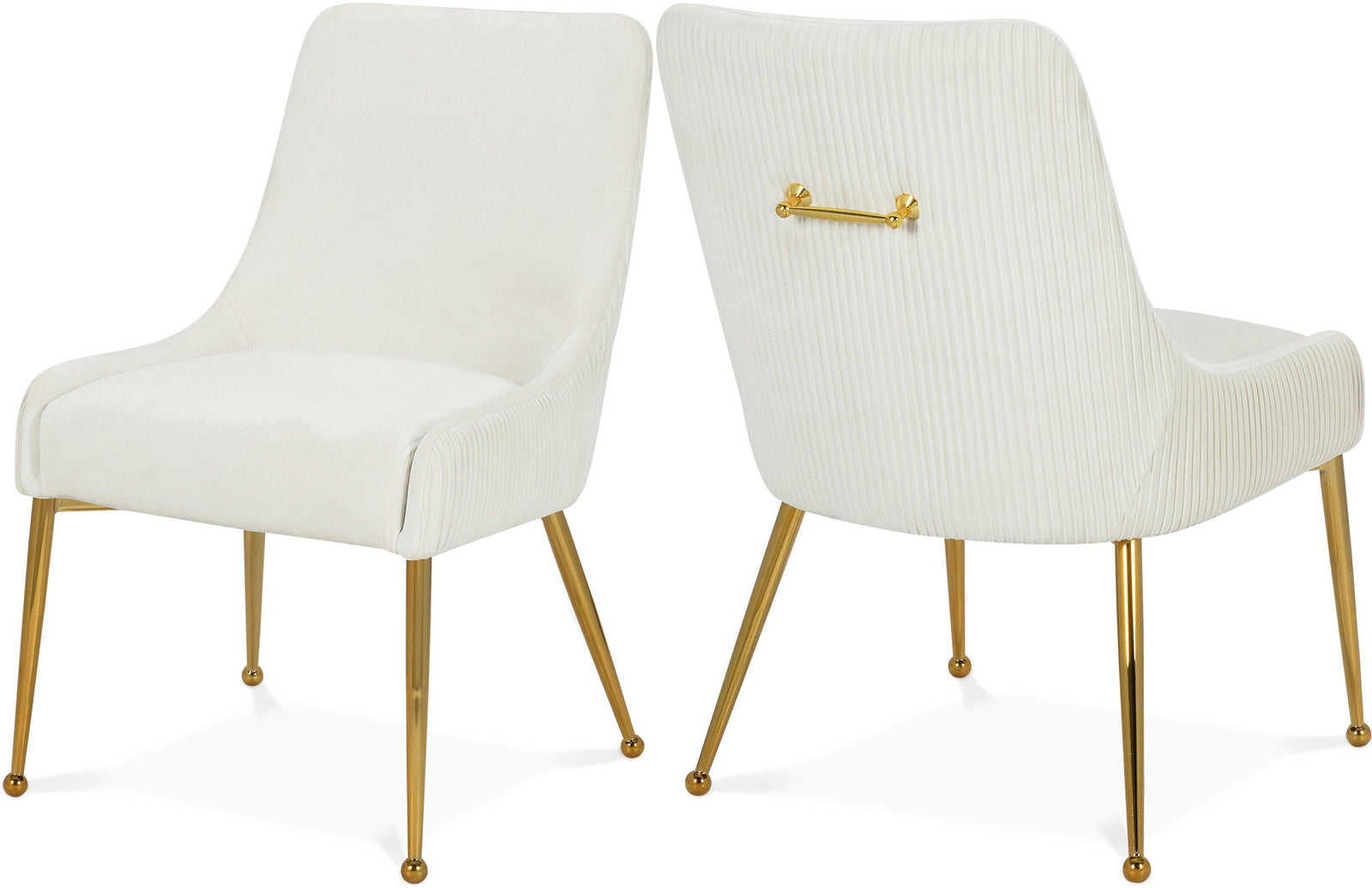 Ace Cream Velvet Dining Chair - Ella Furniture