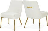 Ace Cream Velvet Dining Chair Collection - Ella Furniture