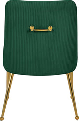 Ace Green Velvet Dining Chair Collection - Ella Furniture