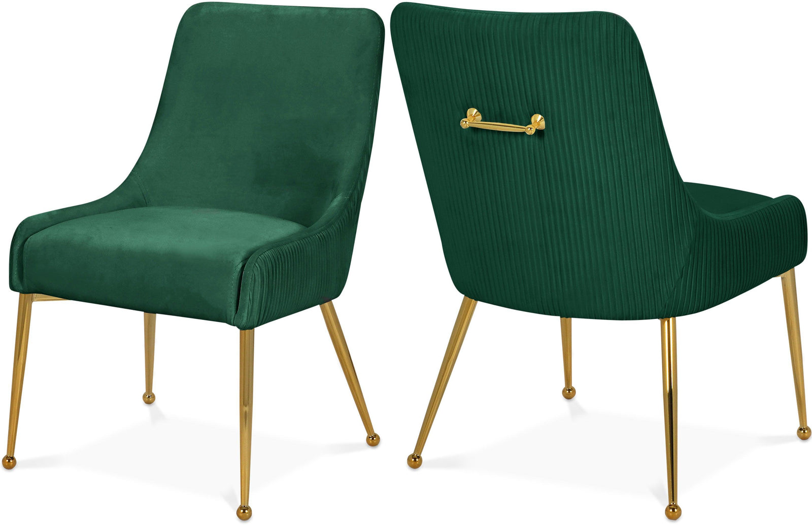 Ace Green Velvet Dining Chair - Ella Furniture