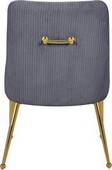 Ace Grey Velvet Dining Chair - Ella Furniture