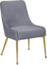 Ace Grey Velvet Dining Chair - Ella Furniture