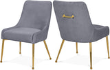 Ace Grey Velvet Dining Chair - Ella Furniture
