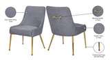 Ace Grey Velvet Dining Chair - Ella Furniture