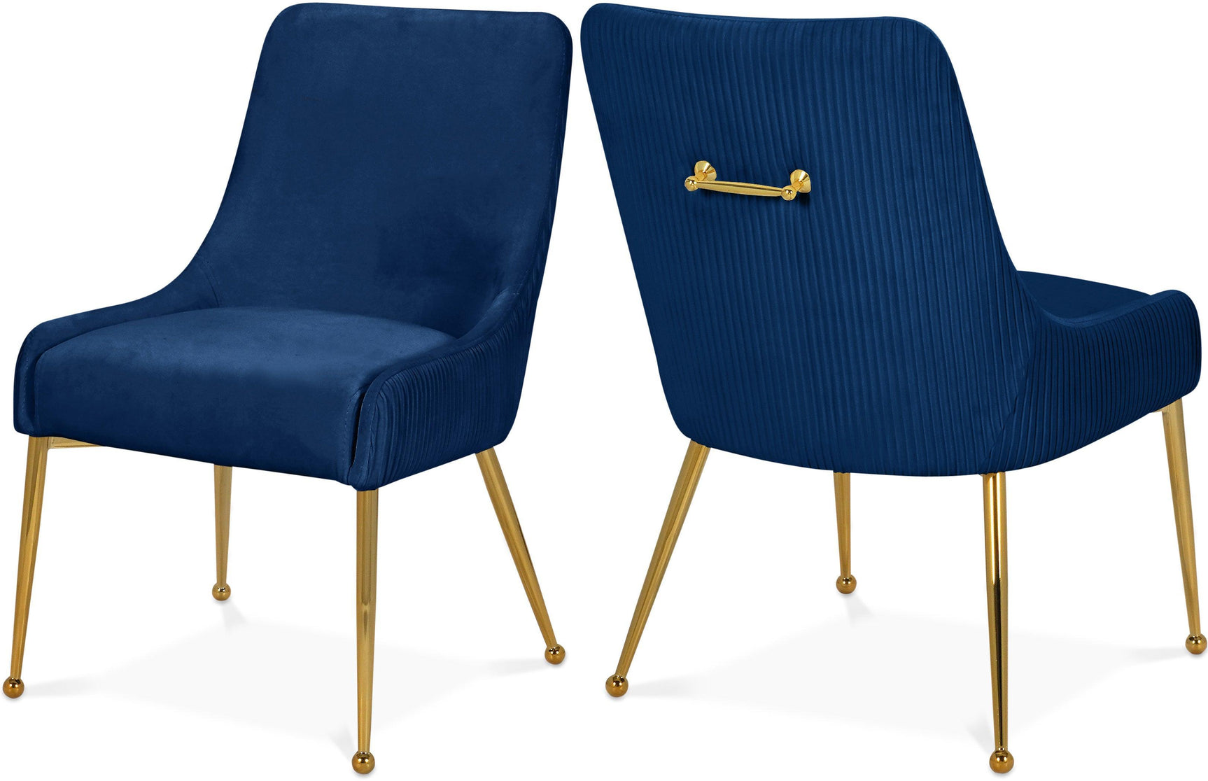 Ace Blue Velvet Dining Chair - Ella Furniture