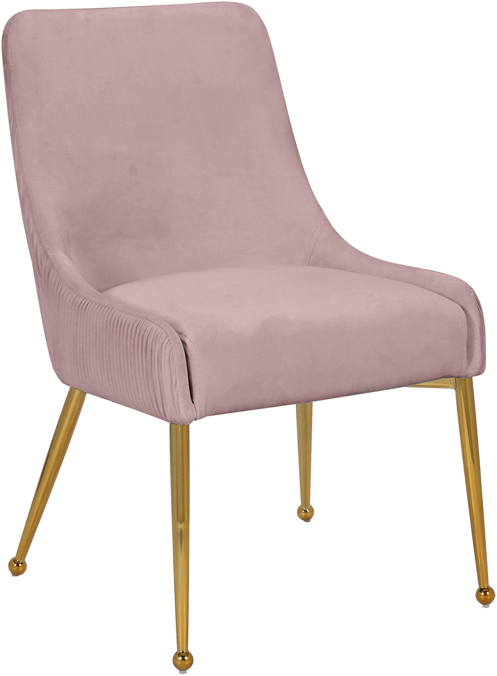 Ace Pink Velvet Dining Chair Collection - Ella Furniture