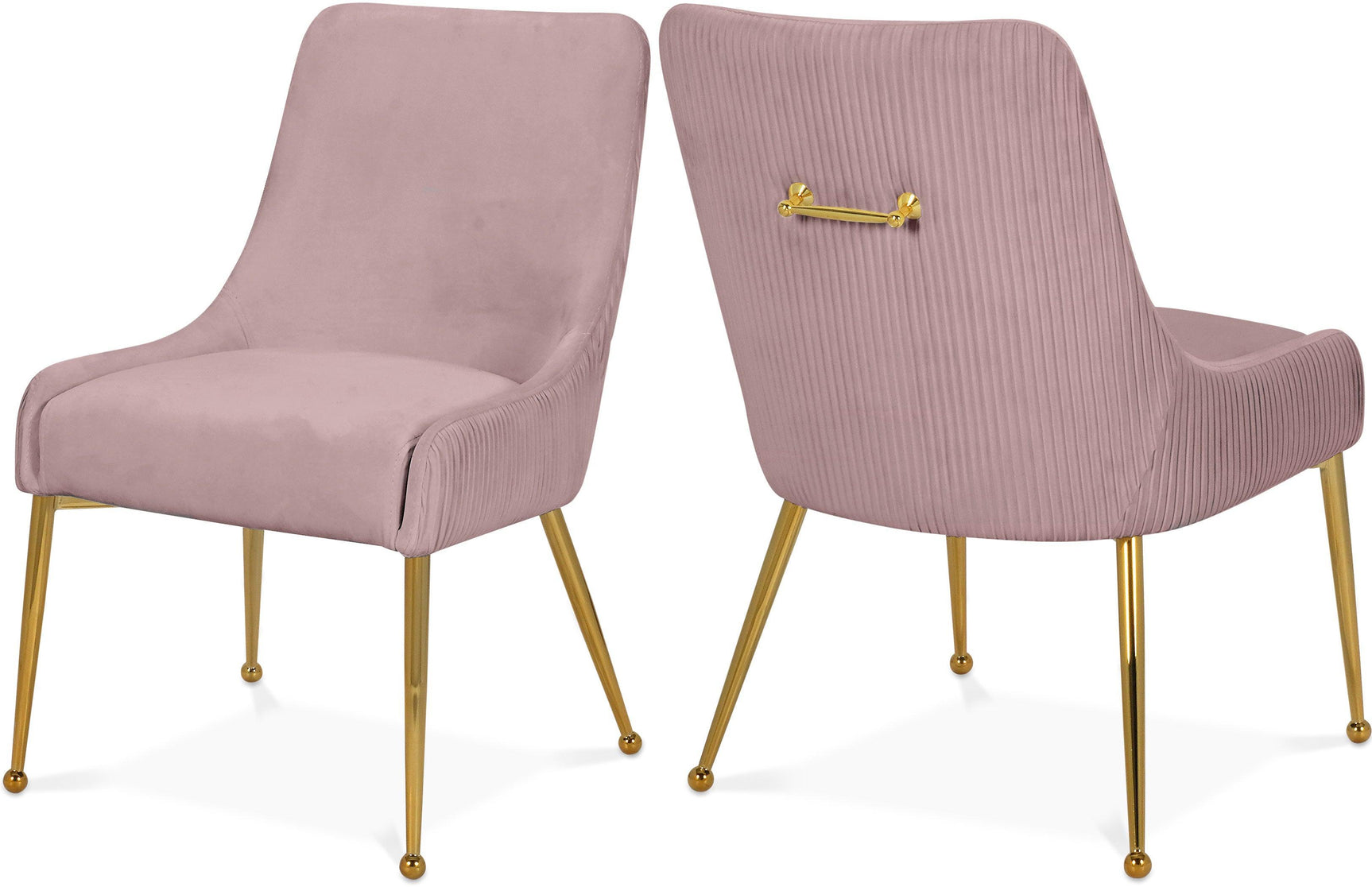 Ace Pink Velvet Dining Chair - Ella Furniture