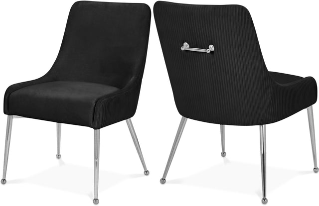 Ace Black Velvet Dining Chair Collection - Ella Furniture