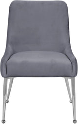 Ace Grey Velvet Dining Chair 856Grey - Ella Furniture