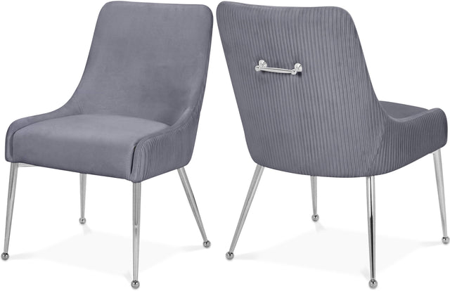 Ace Grey Velvet Dining Chair Collection - Ella Furniture