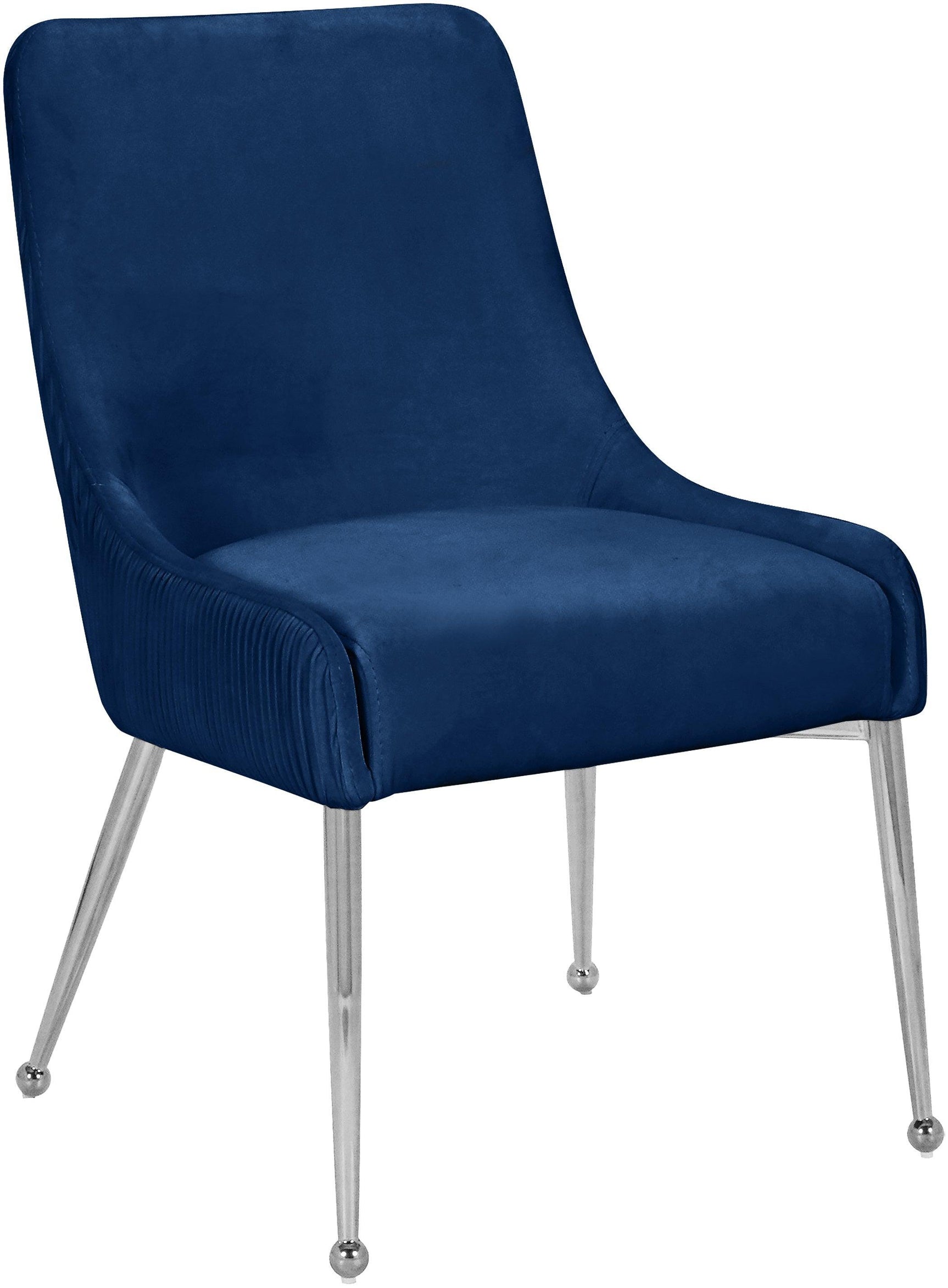 Ace Blue Velvet Dining Chair Collection - Ella Furniture