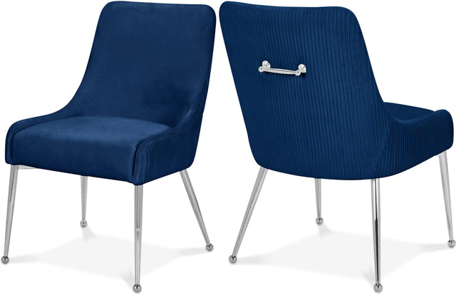 Ace Blue Velvet Dining Chair Collection - Ella Furniture