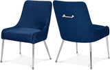 Ace Blue Velvet Dining Chair 856Navy - Ella Furniture