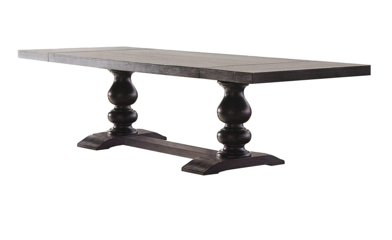 Phelps Rectangular Dining Table Antique Noir - Ella Furniture