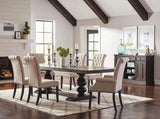 Phelps Rectangular Dining Table Antique Noir - Ella Furniture