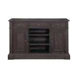 Phelps Rectangular Dining Table Antique Noir - Ella Furniture
