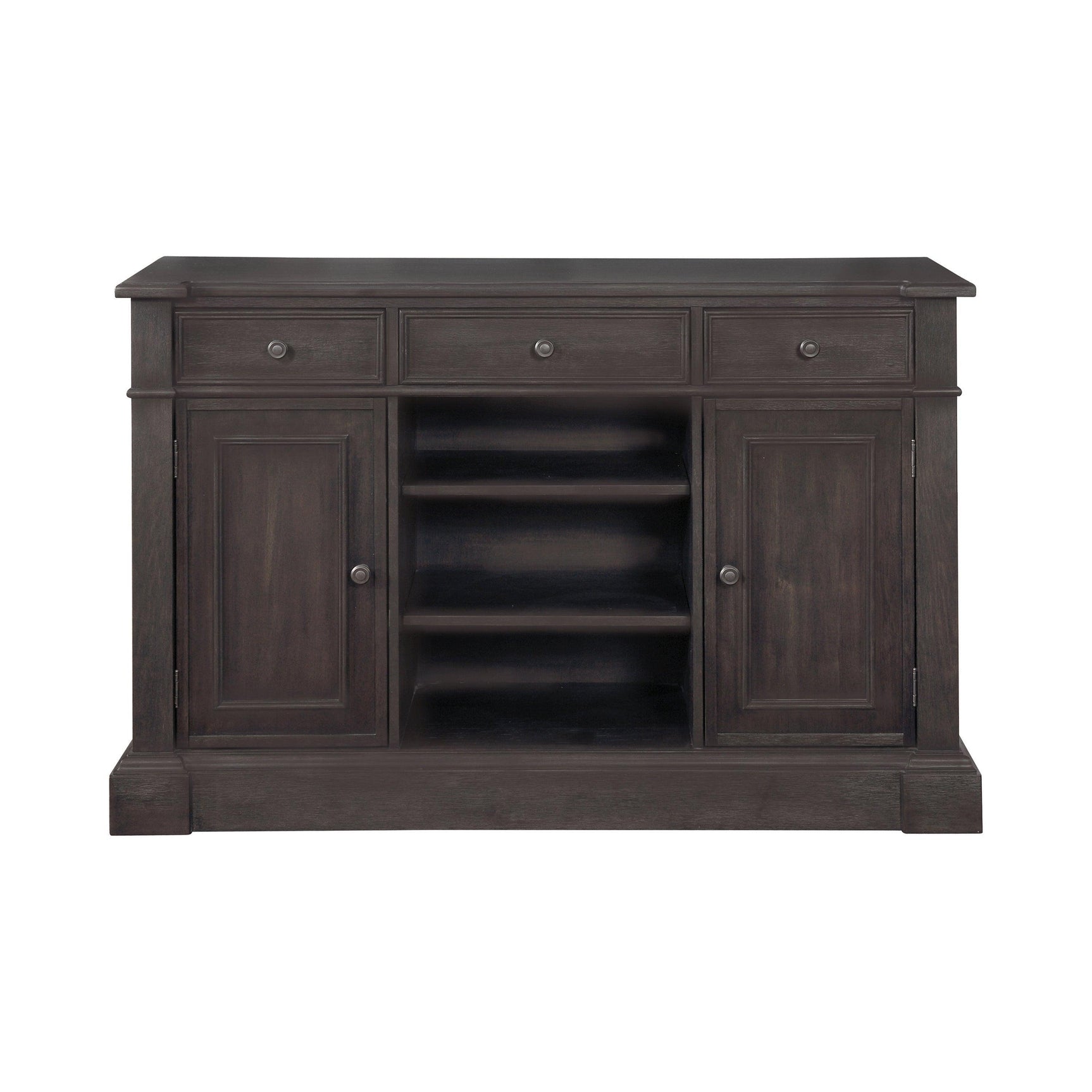 Phelps Rectangular Dining Table Antique Noir - Ella Furniture