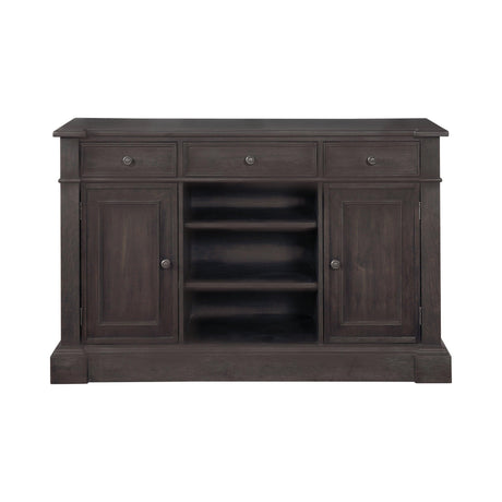 Phelps Rectangular Dining Table Antique Noir - Ella Furniture