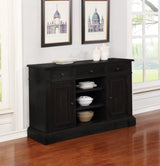 Phelps Rectangular Dining Table Antique Noir - Ella Furniture