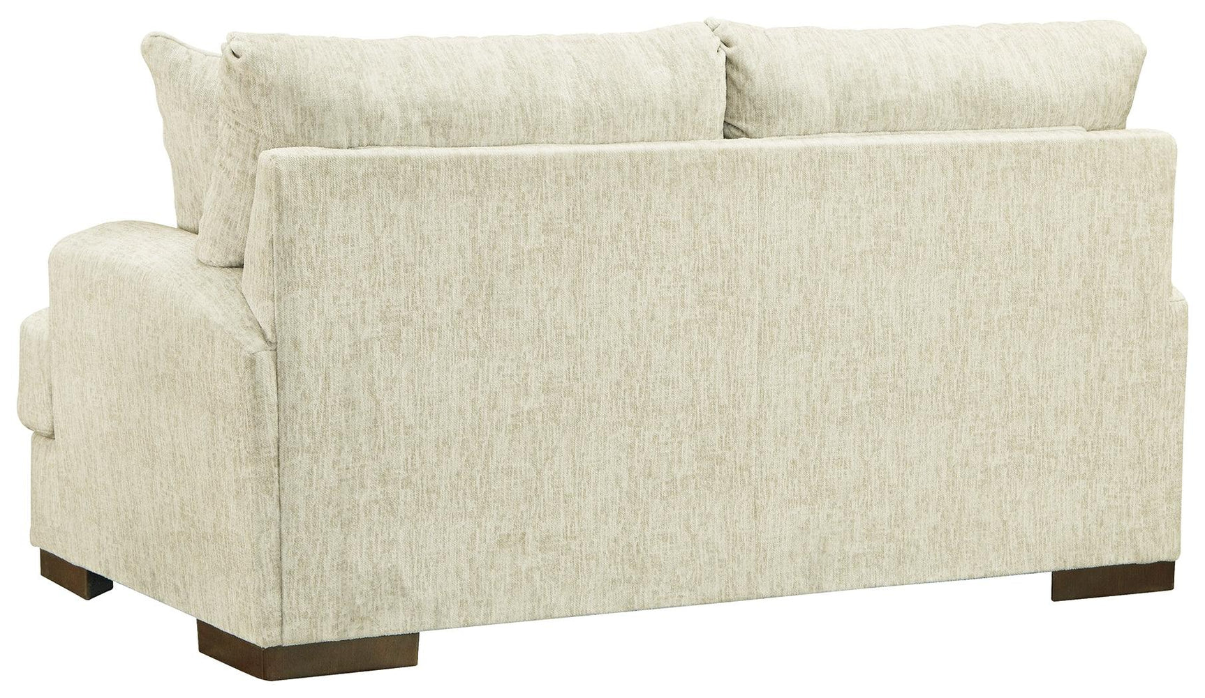 Caretti Parchment Velvet Loveseat - Ella Furniture