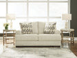 Caretti Parchment Velvet Loveseat - Ella Furniture