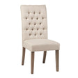 Douglas Tufted Back Dining Chairs Vineyard Oak (Set Of 2) - Ella Furniture