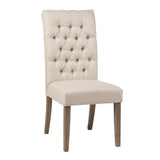 Douglas Tufted Back Dining Chairs Vineyard Oak (Set Of 2) - Ella Furniture