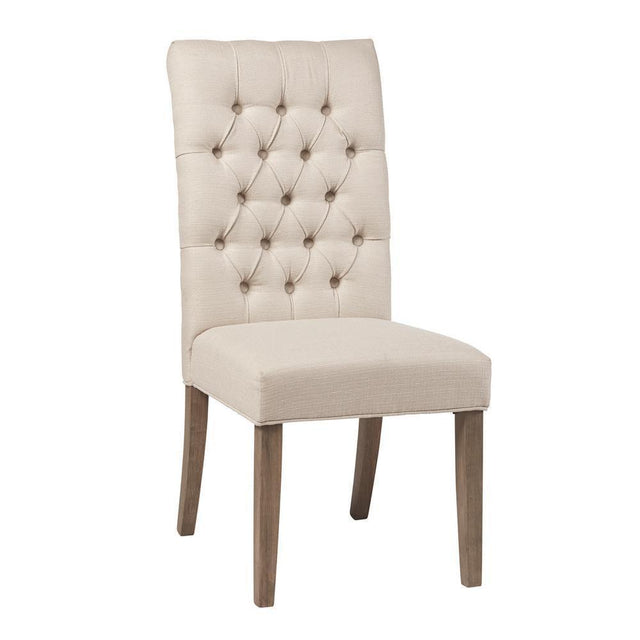 Douglas Tufted Back Dining Chairs Vineyard Oak (Set Of 2) - Ella Furniture