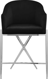 Xavier Black Counter Stool - Ella Furniture