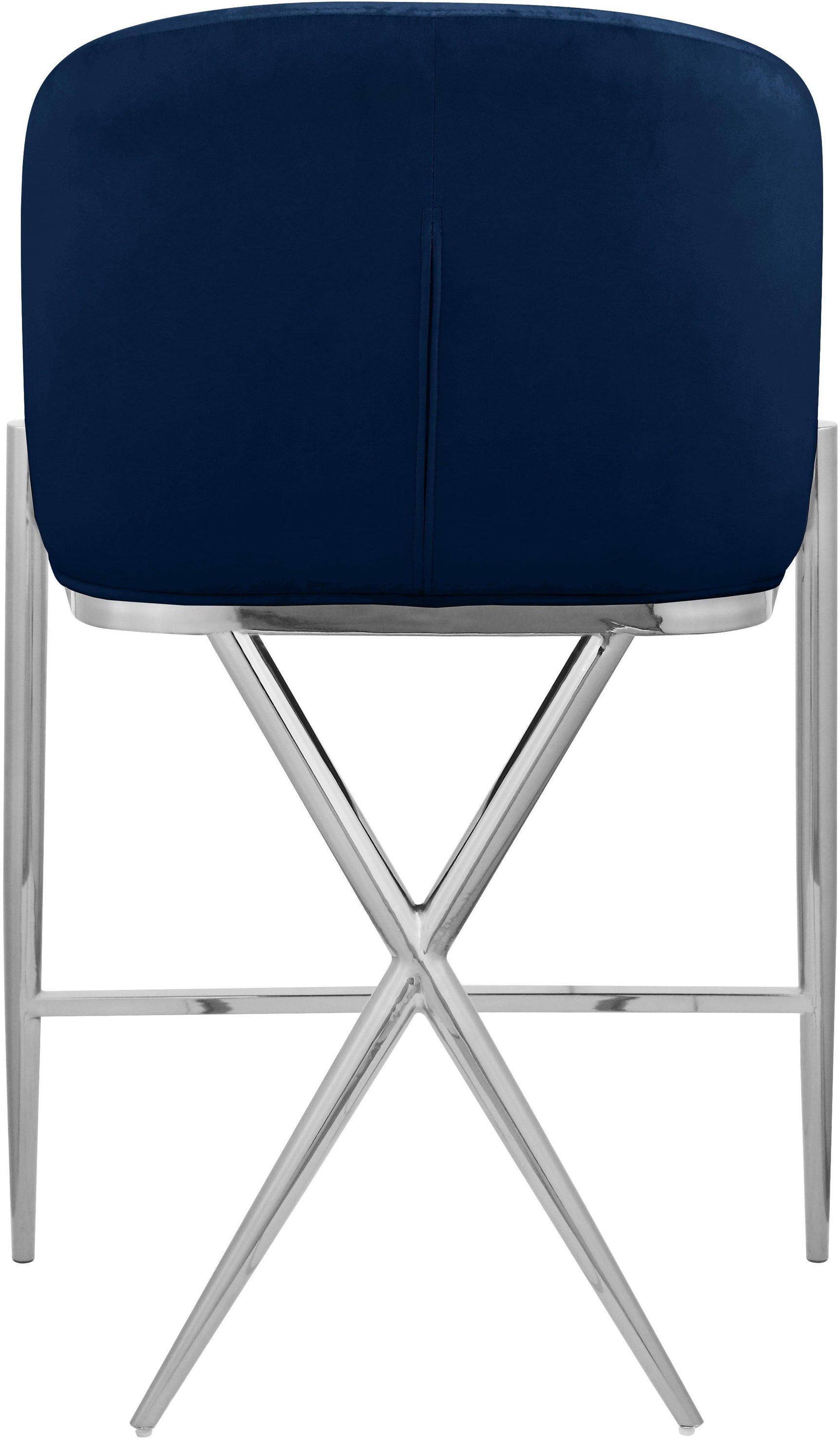 Xavier Blue Counter Stool - Ella Furniture