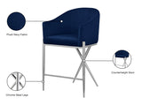 Xavier Blue Counter Stool - Ella Furniture