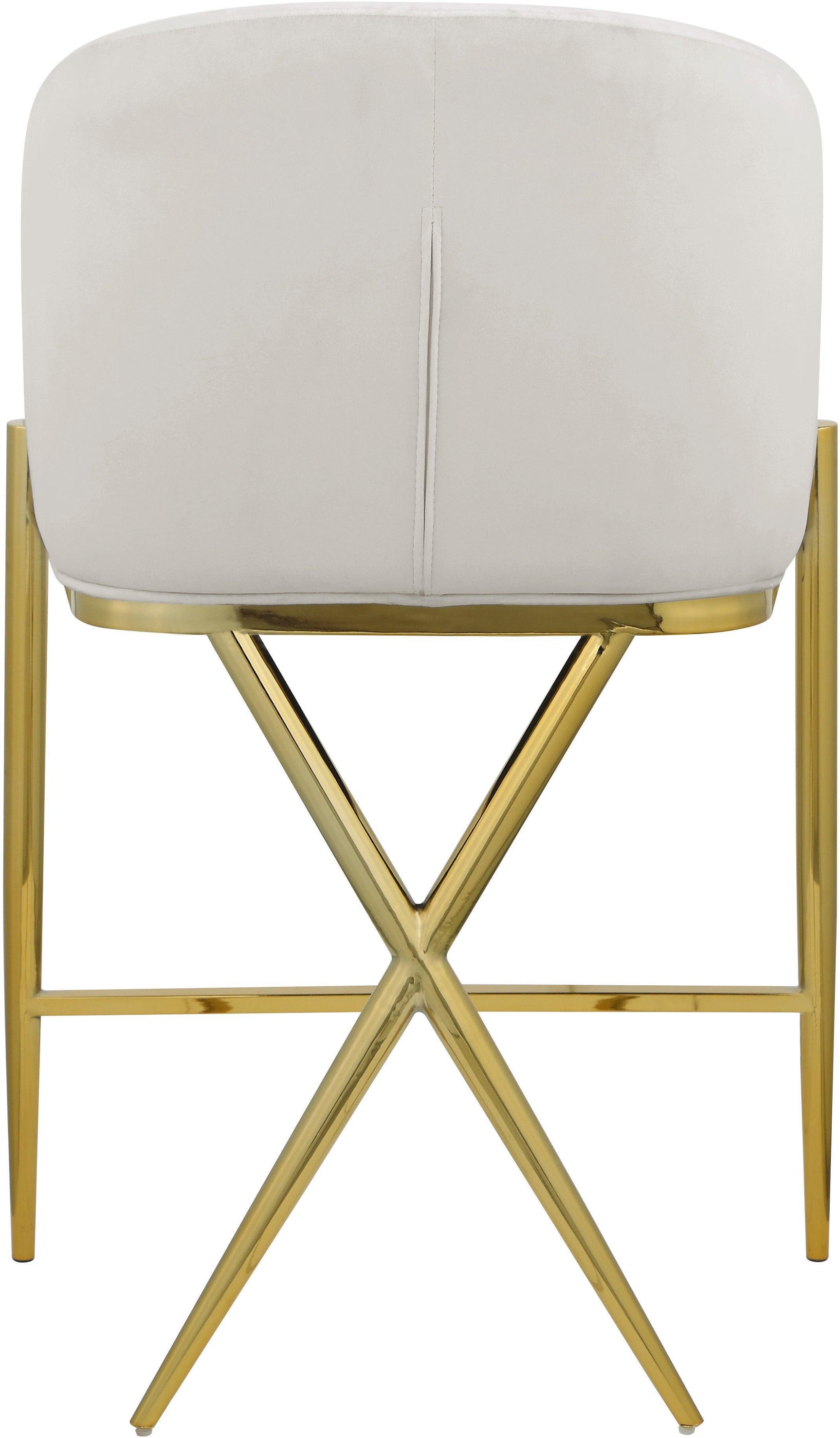 Xavier Cream Counter Stool - Ella Furniture