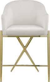 Xavier Cream Counter Stool - Ella Furniture