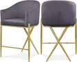 Xavier Grey Counter Stool 867Grey-c - Ella Furniture