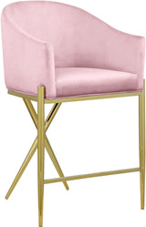 Xavier Pink Counter Stool - Ella Furniture
