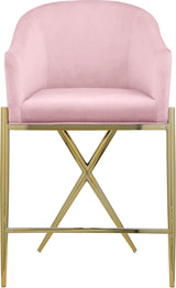 Xavier Pink Counter Stool - Ella Furniture
