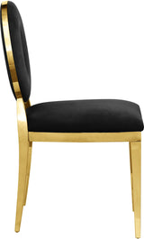 Carousel Black Velvet Dining Chair - Ella Furniture