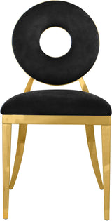 Carousel Black Velvet Dining Chair - Ella Furniture