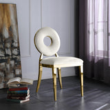 Carousel Cream Velvet Dining Chair - Ella Furniture