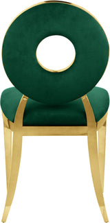 Carousel Green Velvet Dining Chair - Ella Furniture