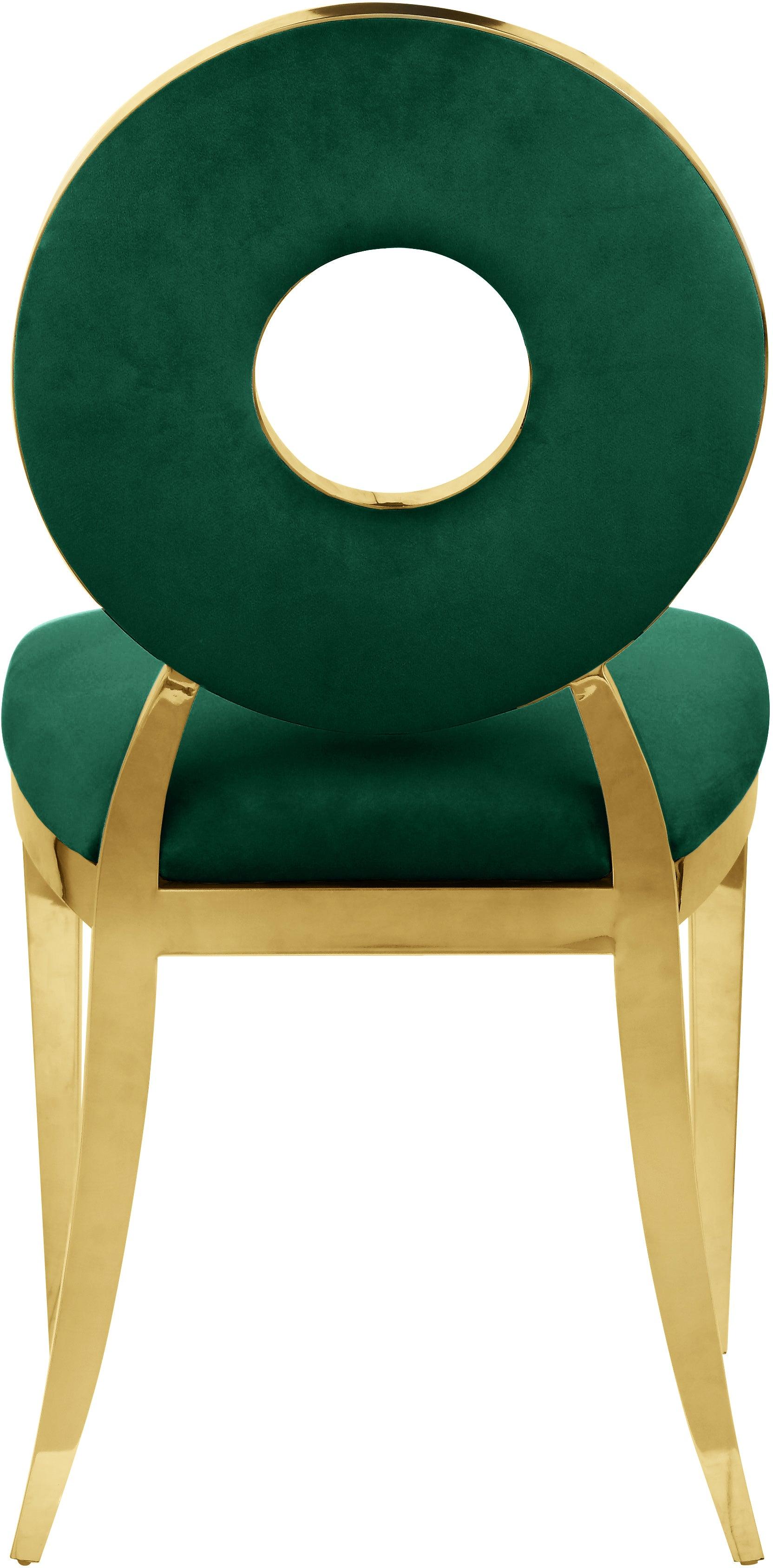 Carousel Green Velvet Dining Chair - Ella Furniture