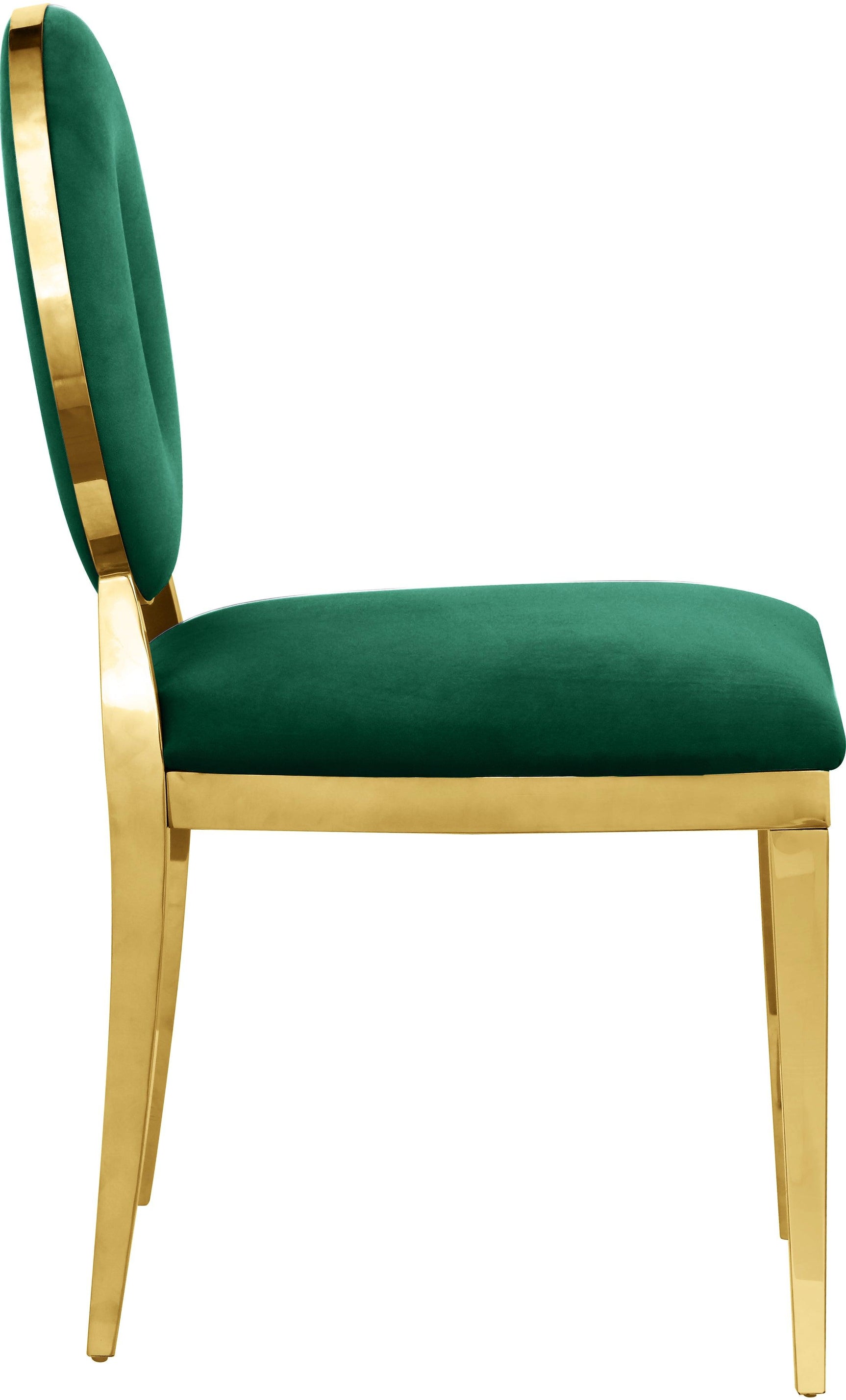 Carousel Green Velvet Dining Chair - Ella Furniture