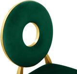 Carousel Green Velvet Dining Chair - Ella Furniture